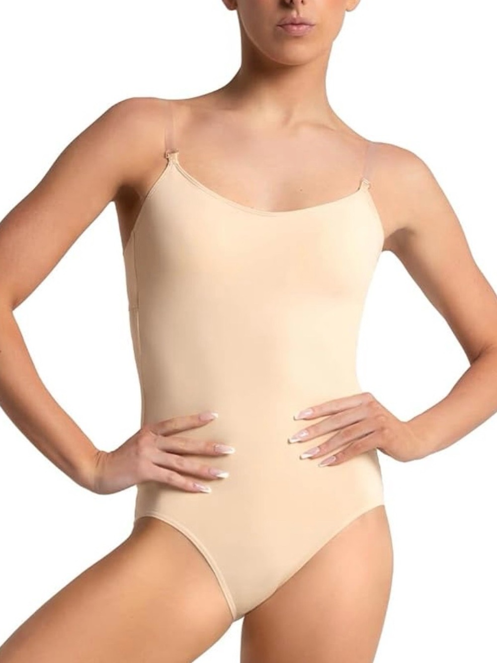 NWT Capezio Foundations Nude Camisole Leotard S